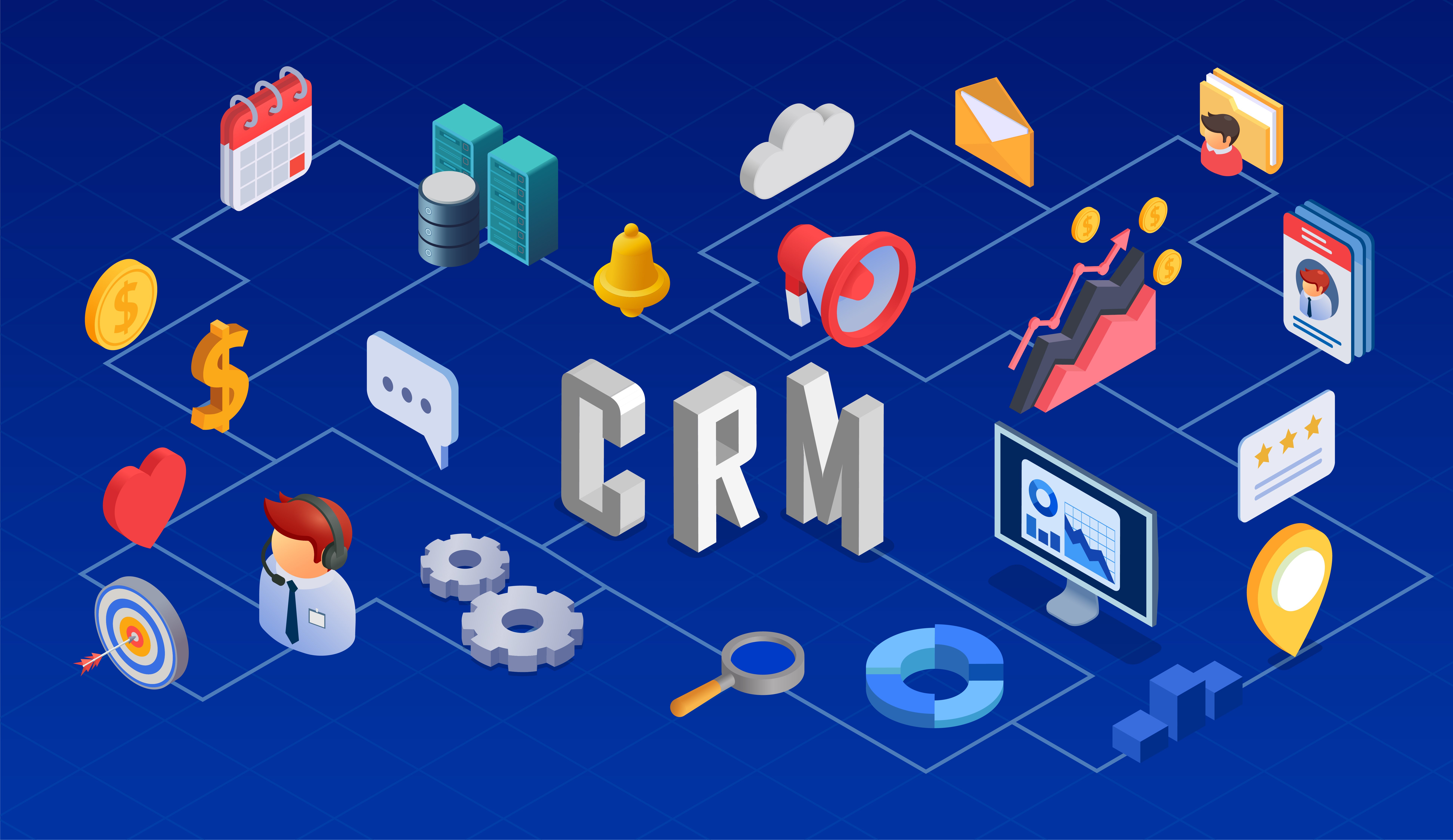 59541945_2302_i201_018_s_m004_c13_crm_customer_relationship_management_isometric