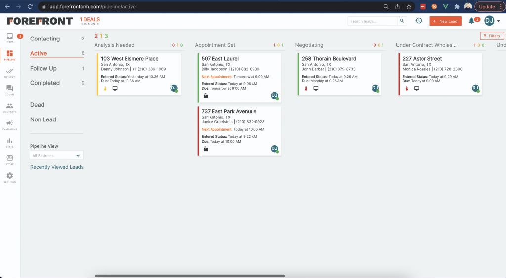 forefront-crm-pipeline