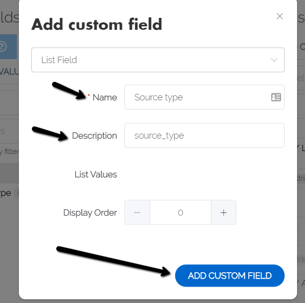 Add custom field