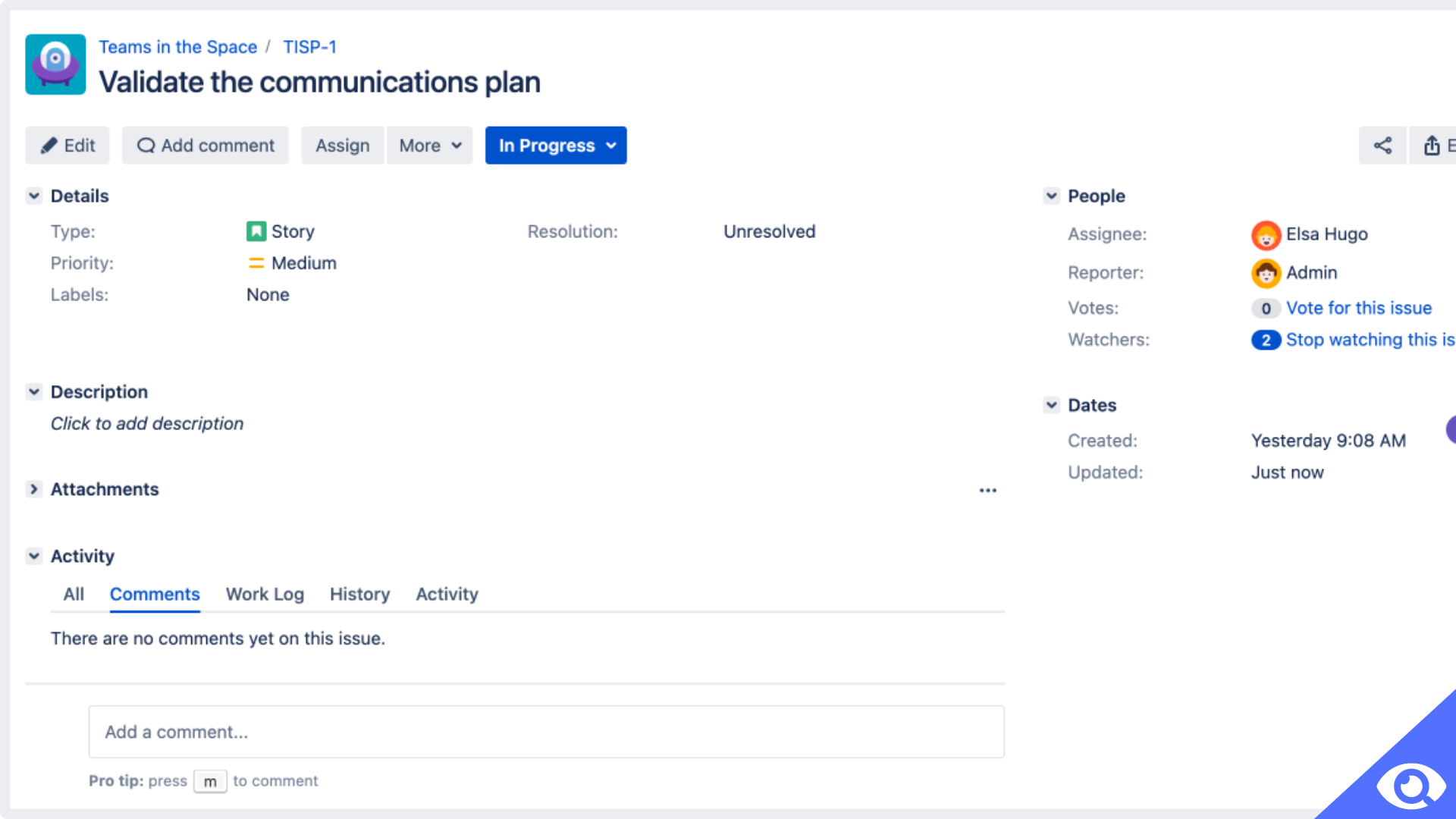 Jira screen