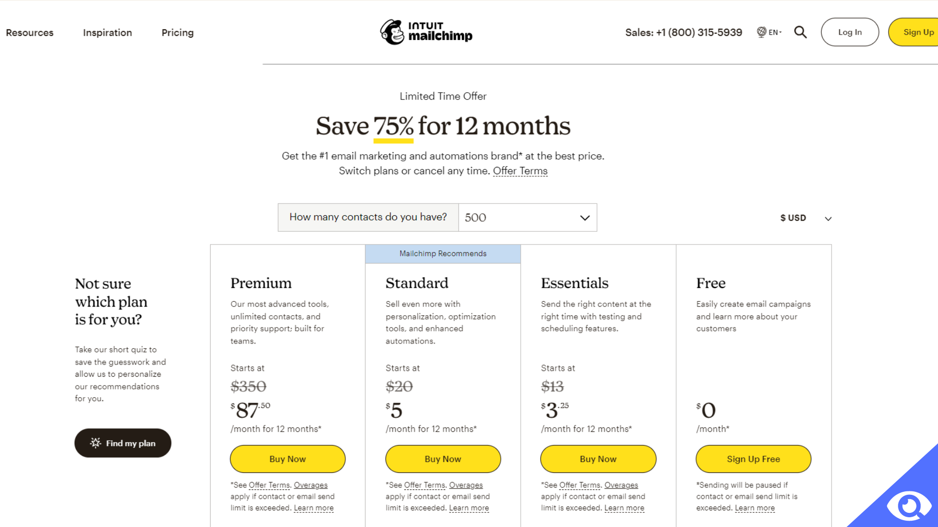 Mailchimp price