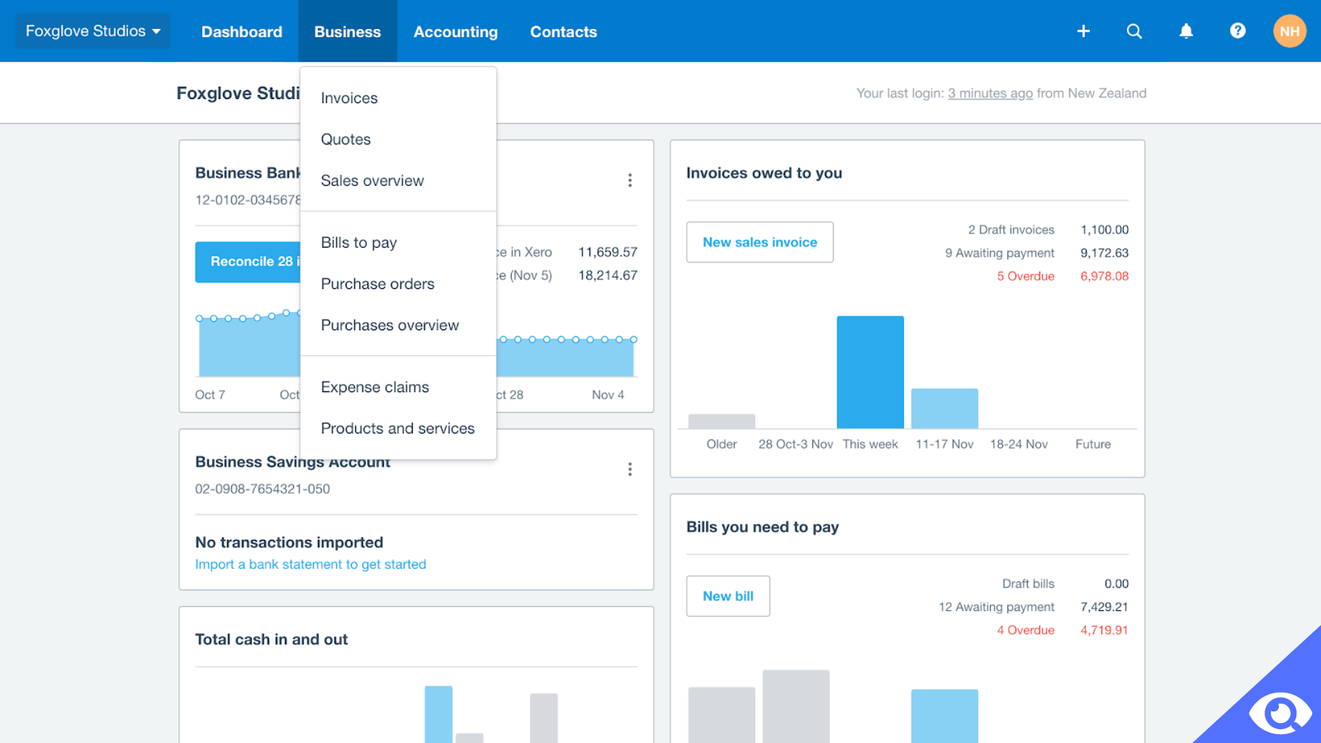 Xero screen