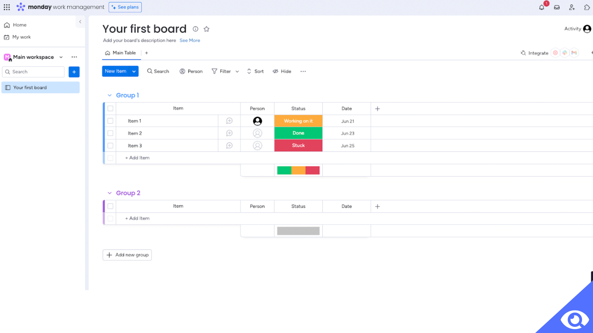 monday dashboard