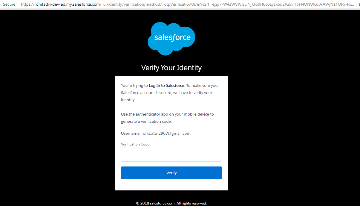salesforce verification