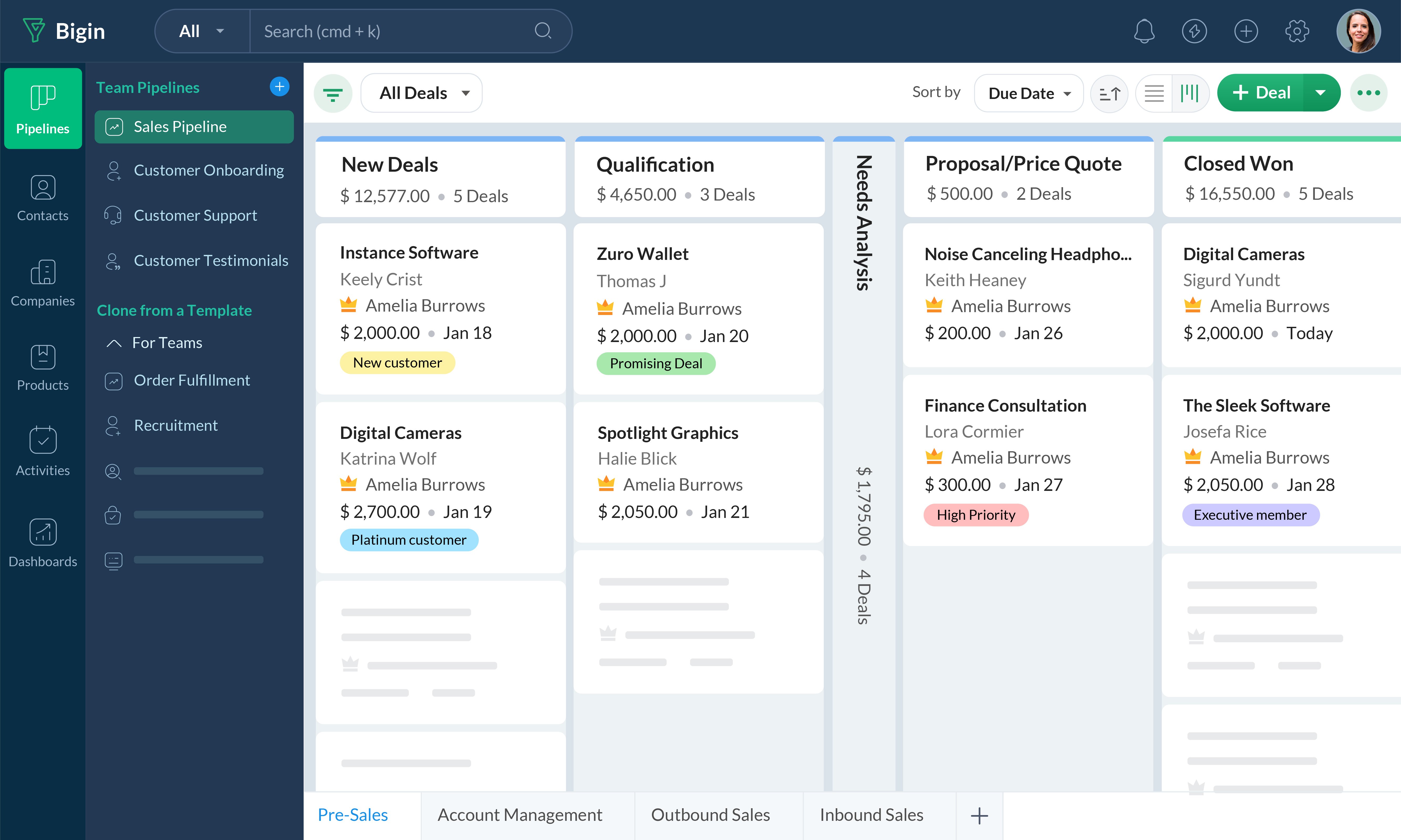 zoho-sales-pipelines