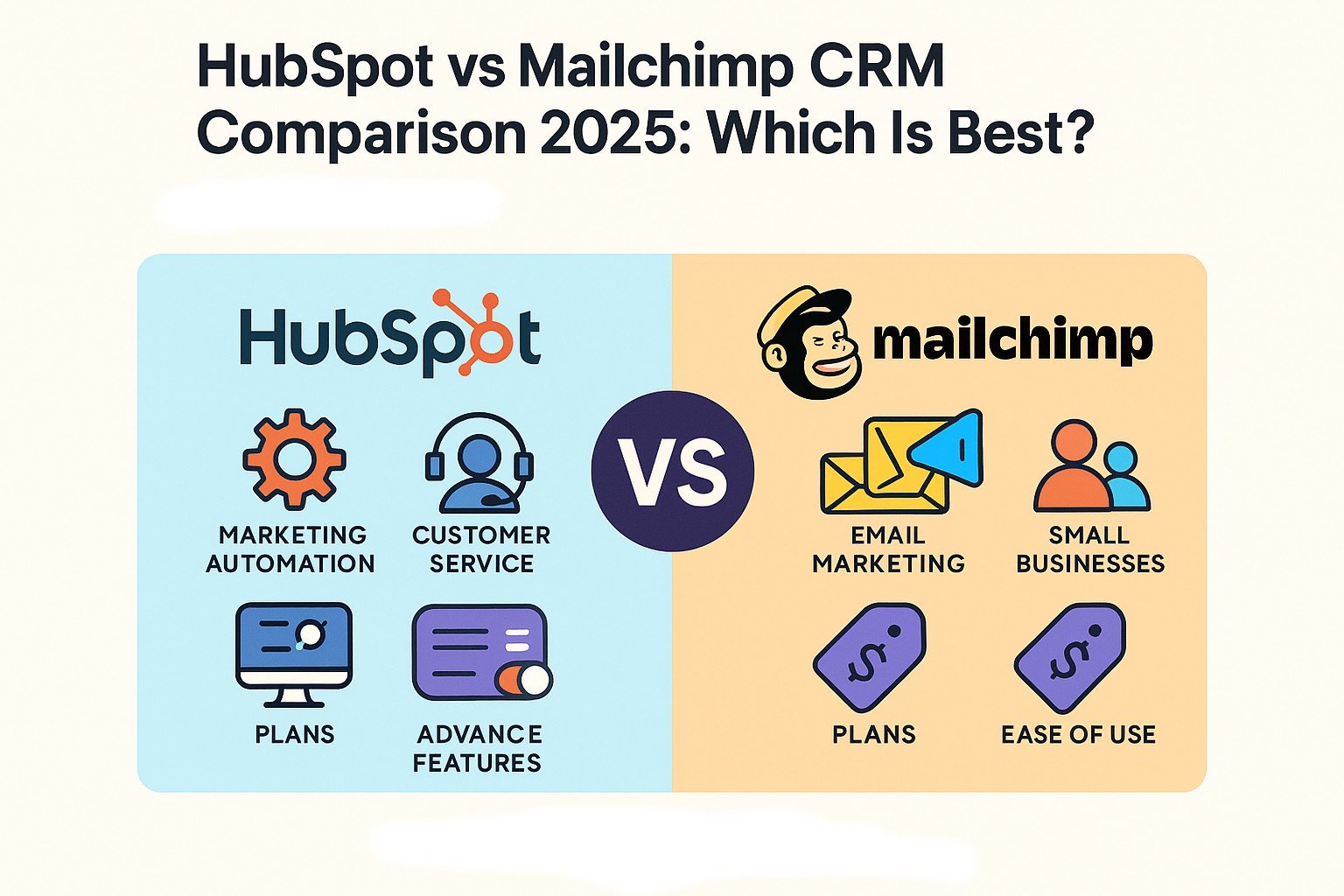 HubSpot vs Mailchimp CRM Comparison 2025: Which Is Best?